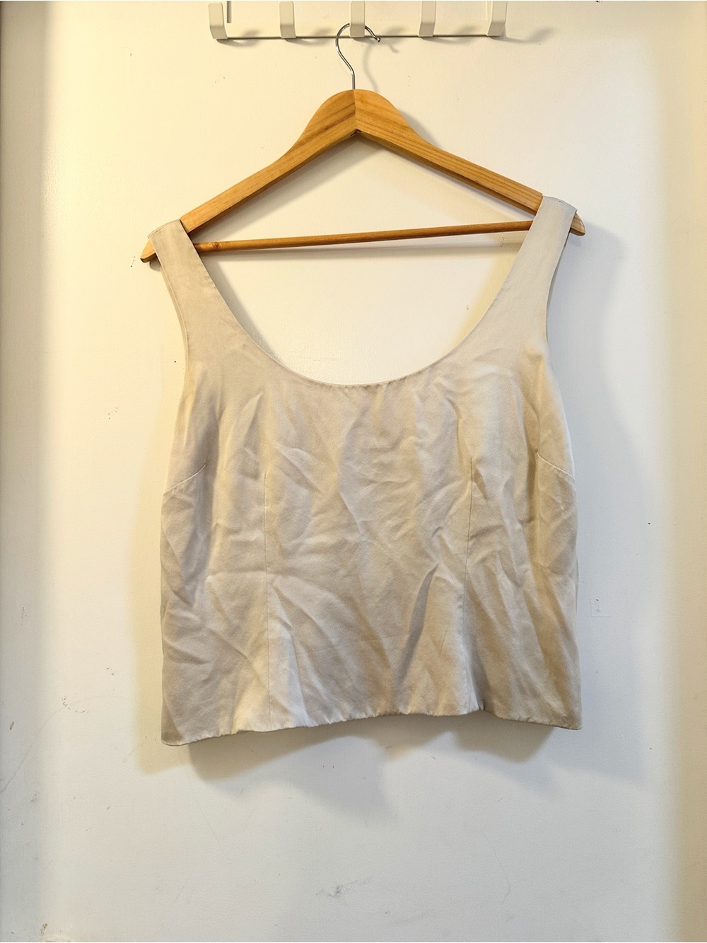 Dana Buchman Cream Scoop Neck Tank Top